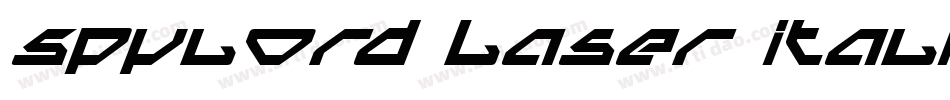 Spylord Laser Italic字体转换